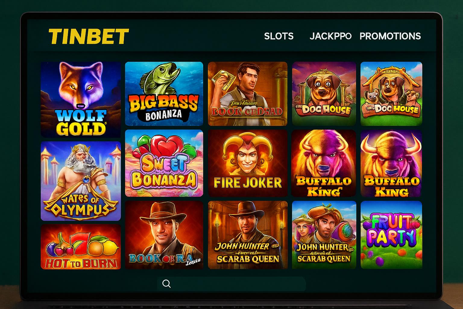 Jogos de Slot no Casino Online TINBET